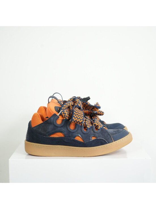 Lanvin Other - Lanvin x SSENSE Navy and Orange Sneakers Size 44